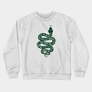 Folk Snake dark green Crewneck Sweatshirt